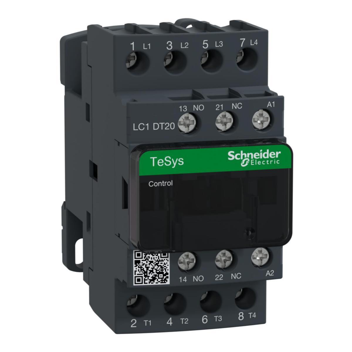 Kontaktor 4-pol LC1D 20-40 A - KONTAKTOR 20A AC1 4SL 24VAC LC1DT20B7