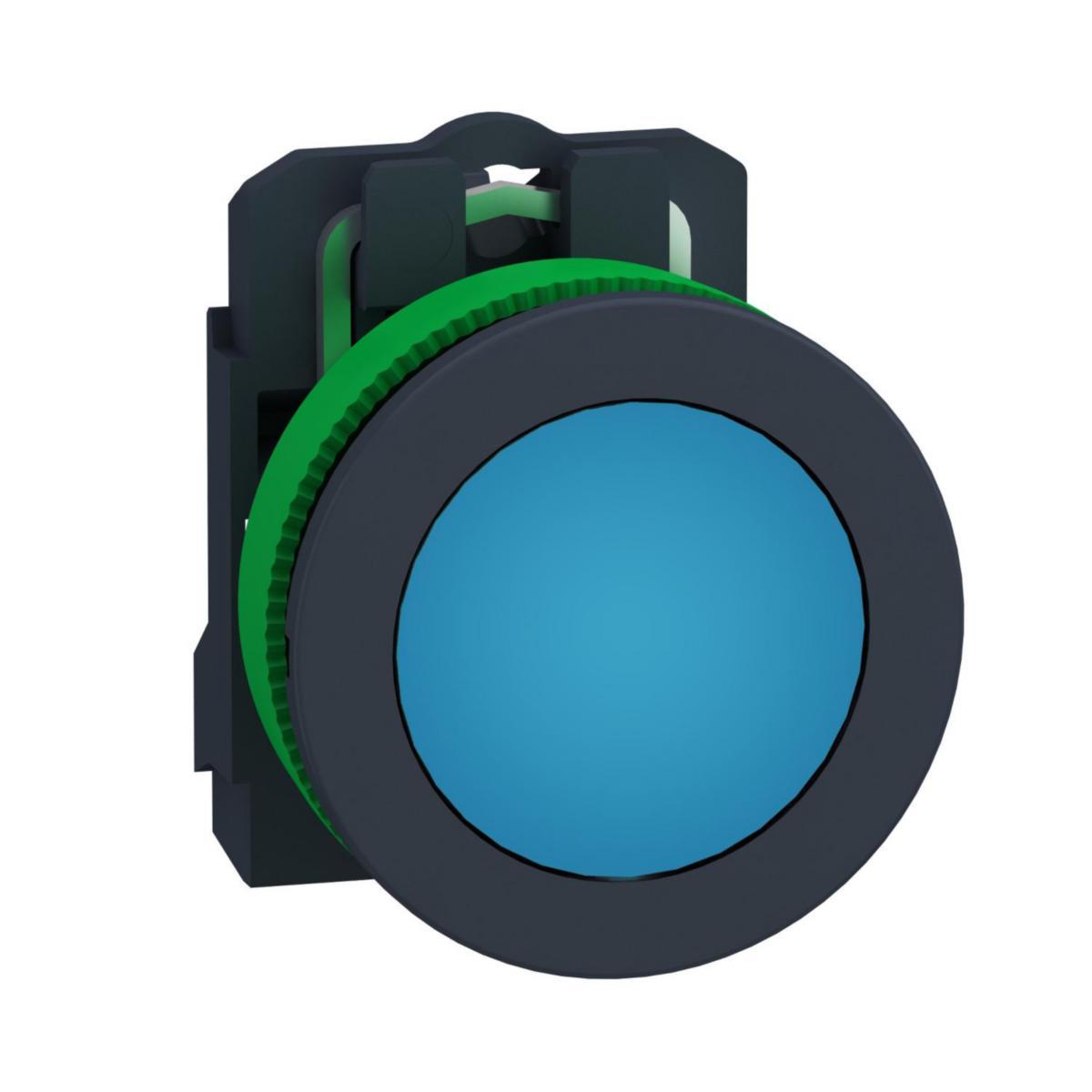 Signallampa Harmony XB5 antimikrobiell - SIGNALLAMPA BLÅ INFÄLLD 230V XB5FVM6