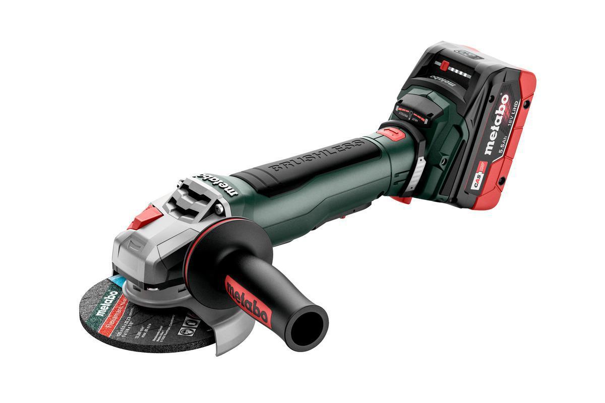 Vinkelslipmaskin Metabo WPB 18 LT BL 11-125 QUICK 5.5 Ah - VINKELSLIP METABO WPB 18 LT BL WPB 18 LT BL 11-125 Q 2X5,5 AH