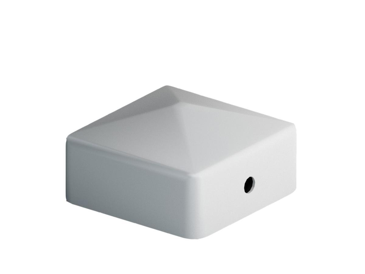 Stolplock, pyramidform - STOLPLOCK VIT 46X46 MM