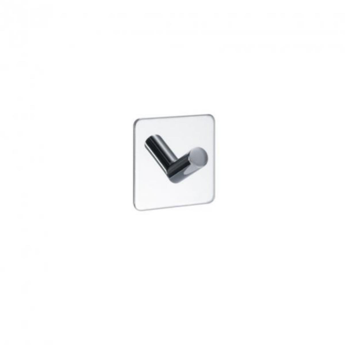 Towel HANGER Basic - TOWEL HANGER BASE 1 HOOK SELF-ADHESIVE POLE STAINL. SB