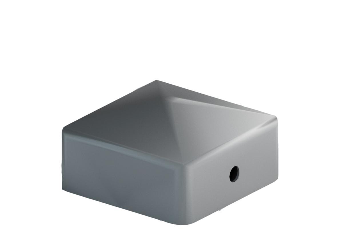 Stolplock, pyramidform - STOLPLOCK GALV 46X46 MM