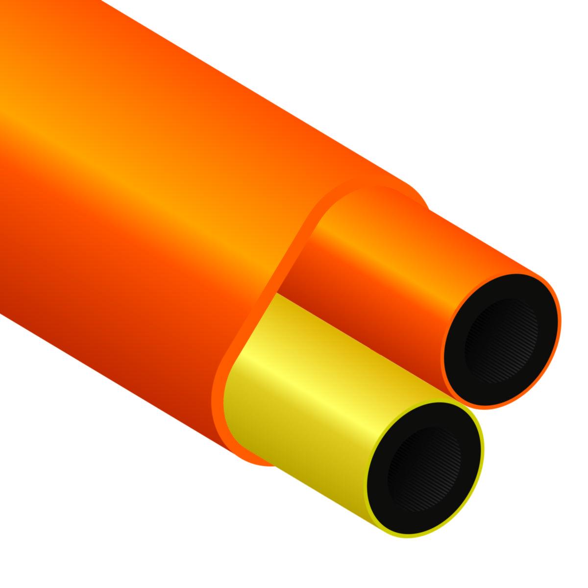 Mikrodukt Tjockväggig DB2 16/12 - LF OPTORÖR 2X16/12 OR 500M 402015