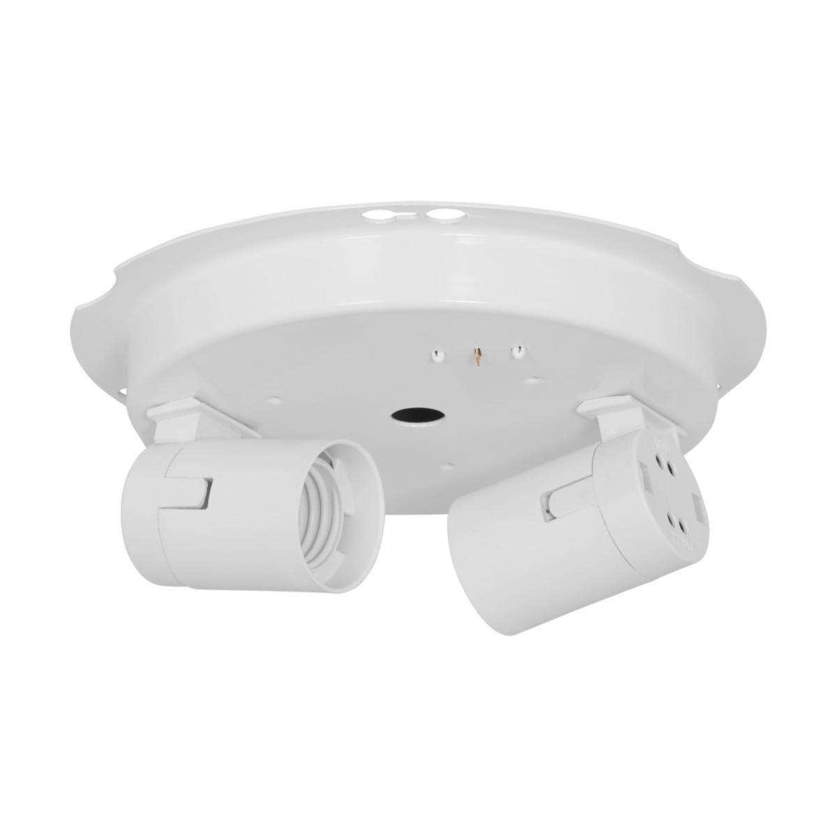 Monteringsplåt 2xE27 B184 - MONTERINGSPLÅT 2XE27 B184