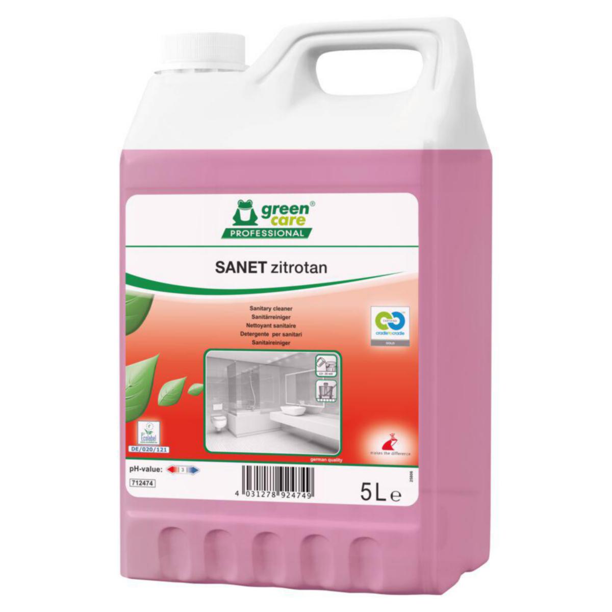 Sanitetsrengöring SANET ZITROTAN - GREEN CARE PROFESSIONAL SANET ZITROTAN 5 L