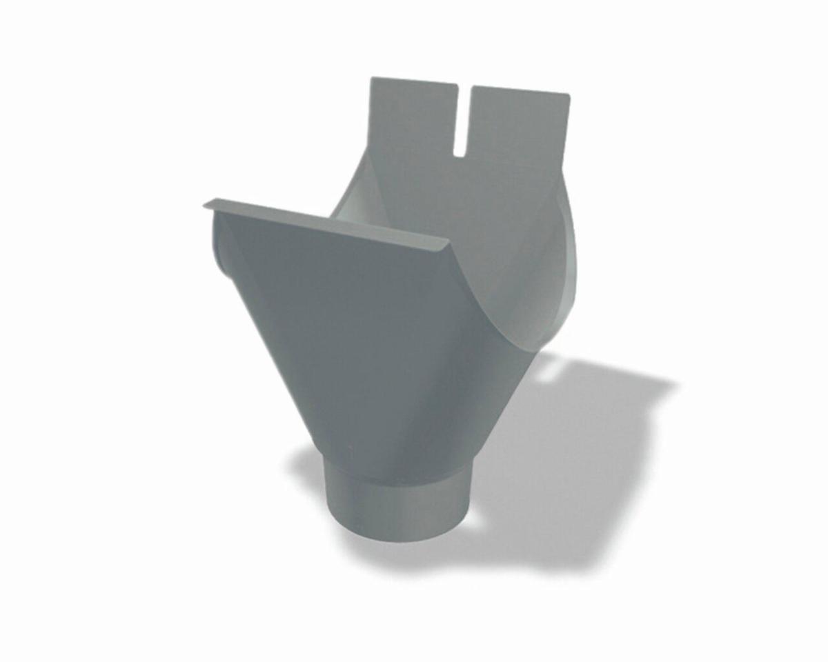 Wrap-around cap 150-80 Alu, Prefa - GUTTER OUTLET ALU P.10 150/80 LIGHT GREY NR 07 PREFA