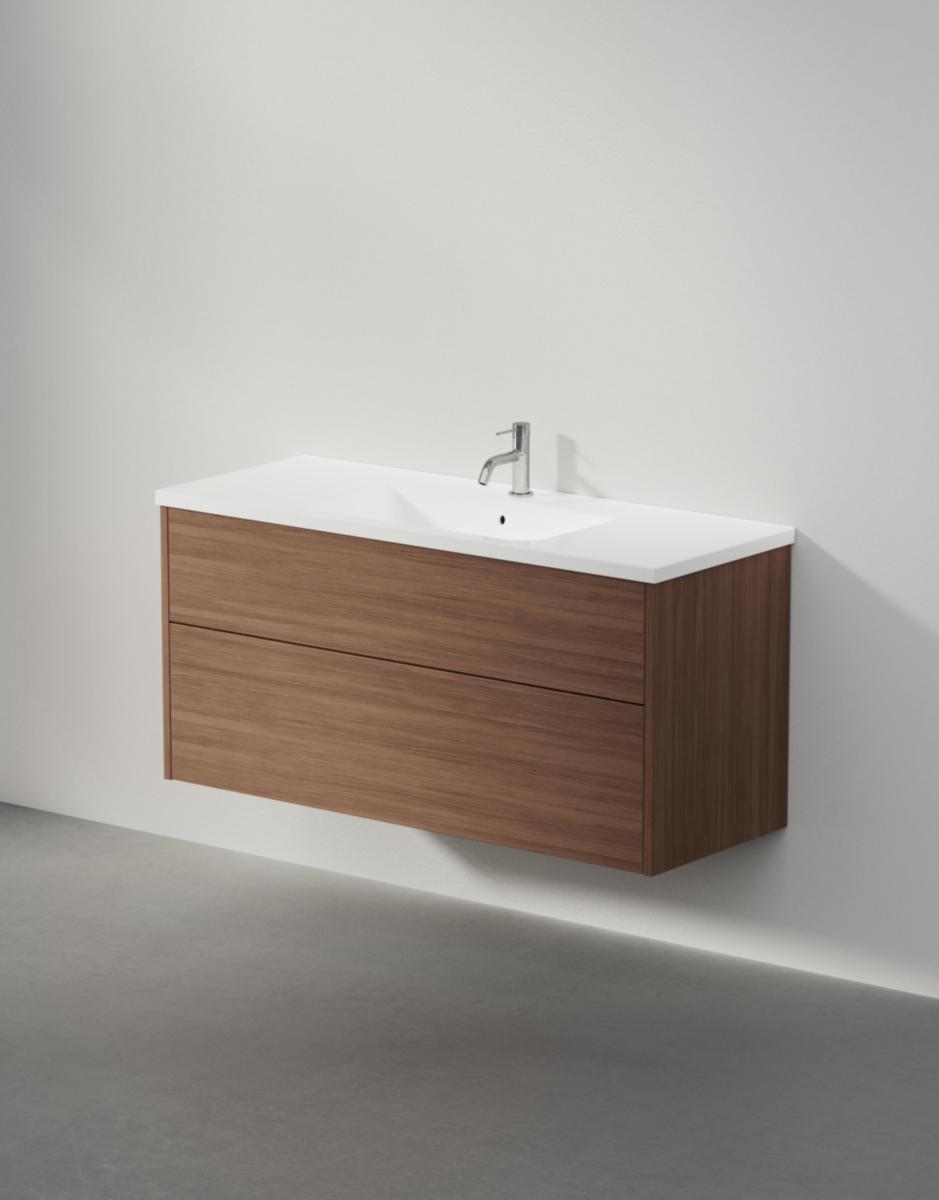 Tvättställsskåp GRAND SOLID 120, INR - INR KOMMOD GRAND SOLID 120 DARK OAK, 2 LÅDOR