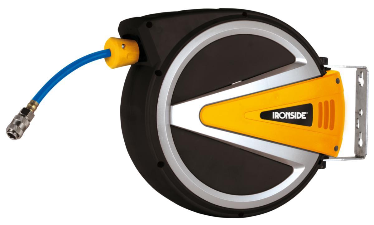 Slangupprullare Ironside 200037 - SLANGUPPRULLARE IRONSIDE 12M SLANG 8X12MM TRYCKLUFT 200037