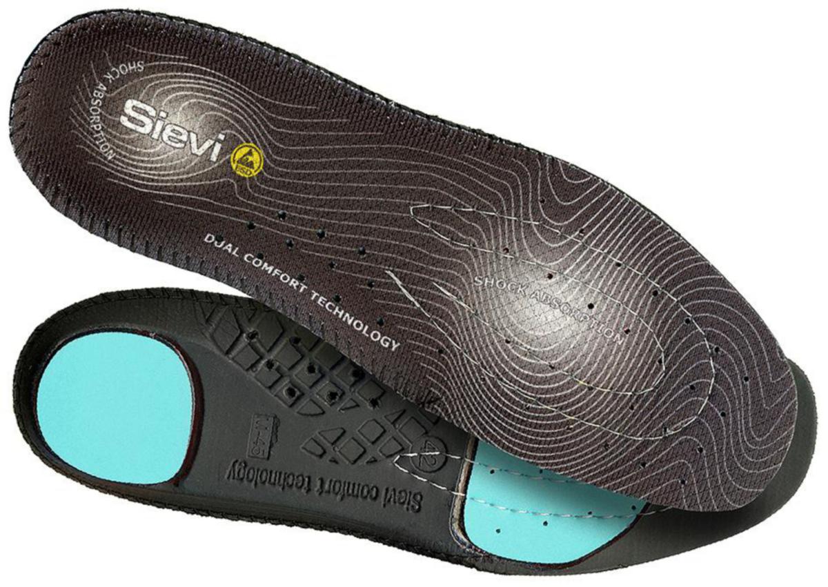Inläggssula Sievi Dual Comfort 99525 Neutralt fotvalv - INLÄGGSSULA SIEVI 99525 NEUTRA DUAL COMFORT SVART STL 47