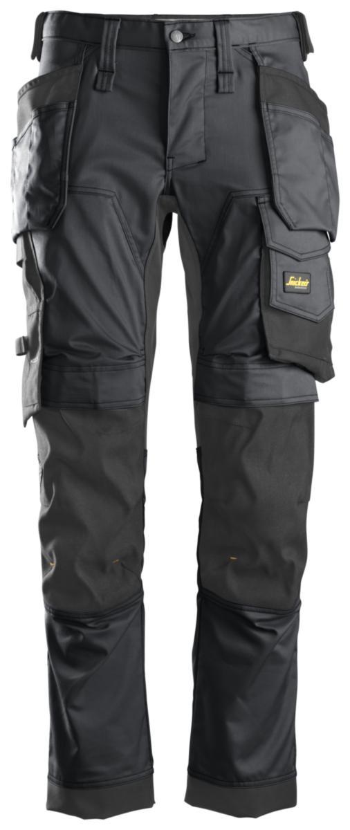 Midjebyxa Snickers 6241 Allround Work Stretch - MIDJEBYXA SNICKERS 6241-5804 GRÅ/SVART AW STL STL 84