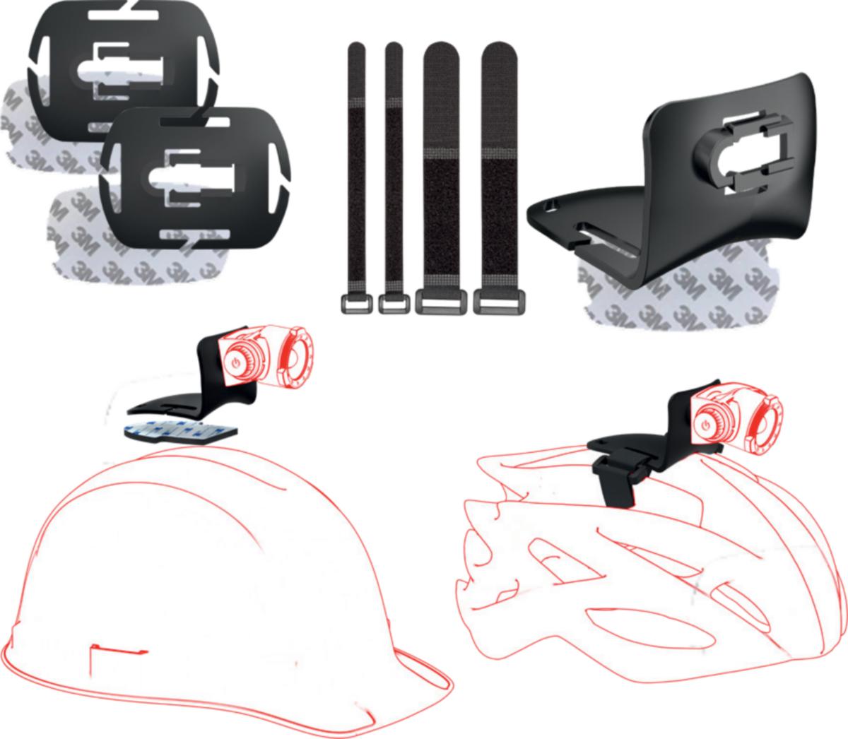 Hjälmfästekit Ledlenser för Core och Work - HJÄLMFÄSTEKIT LEDLENSER FÖR HF-/H- WORK & H5CORE