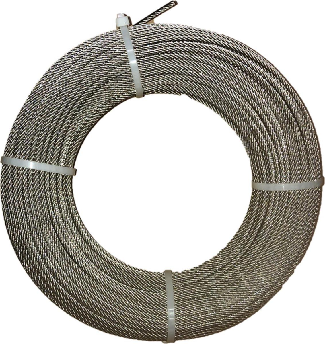 Upphängningswire rostfri inkl. 2 wirelås till djupbrunnspumpar, Debe - UPPHÄNGNINGSWIRE 3MM RFR 50M FRP INKL 2 WIRELÅS