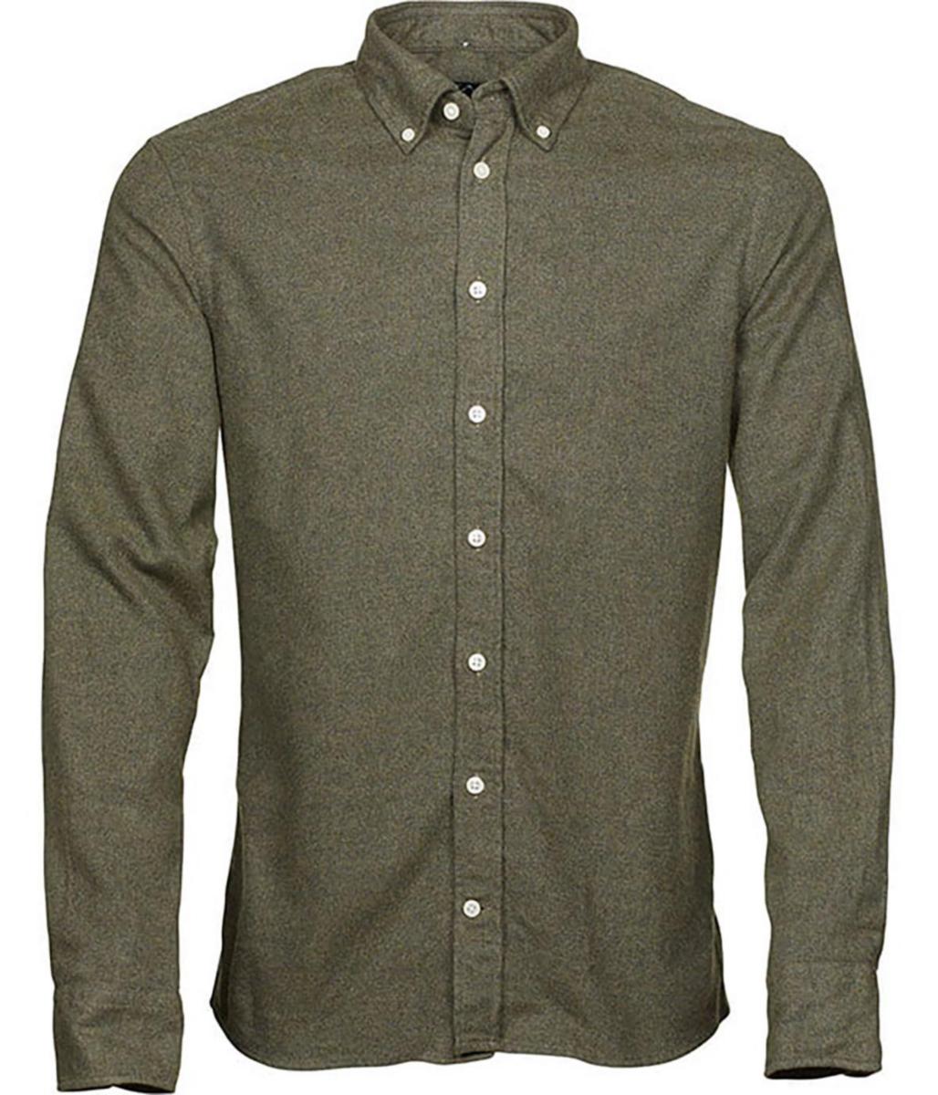 Skjorta Ernst Alexis 7213 flanell - SKJORTA EA 7213 CONTEMPORARY FLANELL GRÖN 37/38