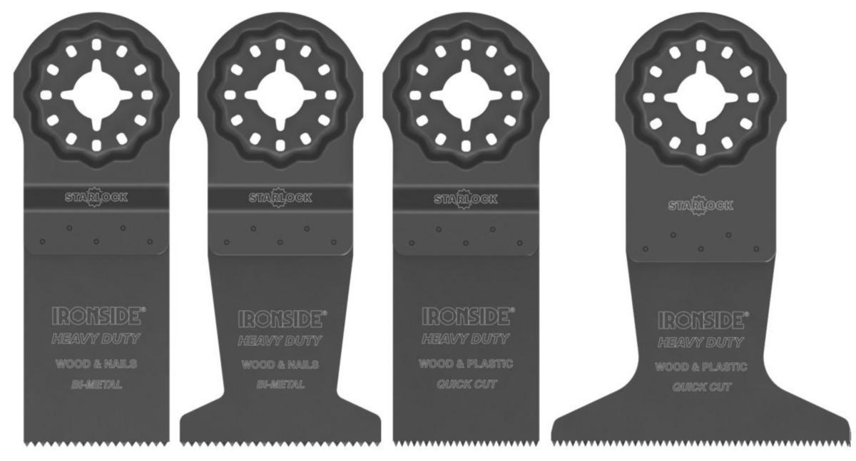 Multibladset Ironside Starlock 4 Delar - MULTIBLADSET IRONSIDE 4P STARLOCK 2x32, 44, 63MM 202919