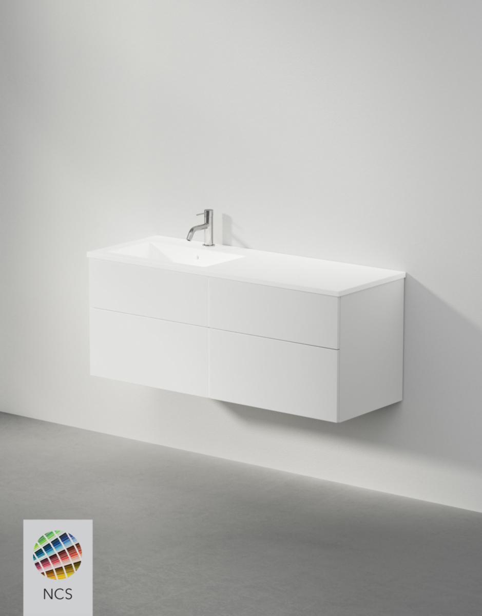 Tvättställsskåp VISKAN Solid 120, INR - INR KOMMOD VISKAN SOLID 120 E ACCENT, 4 LÅDOR, TV H/V