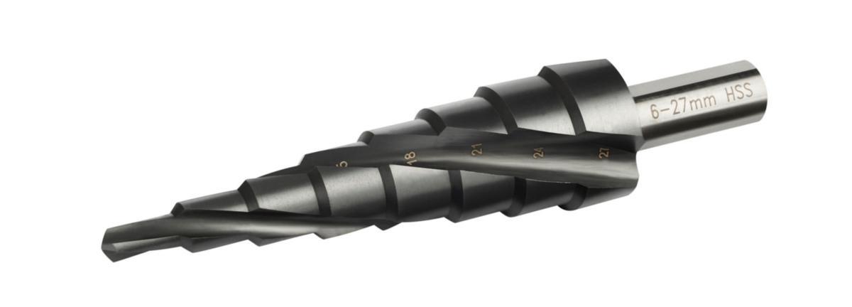 Ironside Step Drill - STEP DRILL IRONSIDE SUPER 6-27MM 8 STEPS TIAIN 201575