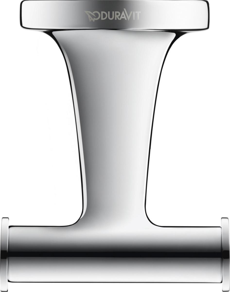 Handdukskrokar Starck T, Duravit - DURAVIT HANDDUKSKROKAR STARCK T, KROM, 60X76X50