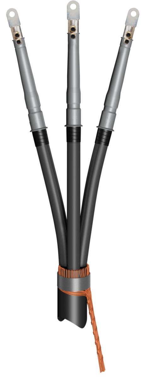 Kabelavslut SOT, 24kV, Inomhus, 3-ledare / 3 st 1-ledare - AVSLUT 12/24KV SOT 242-3