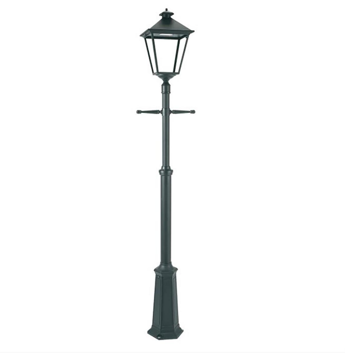 Stolplykta London Big LED IP 44 Klass II, med ljuskälla - STOLPE LONDON LED 4000K 4125B STOLPE M ARM. 17,5W 4K SV