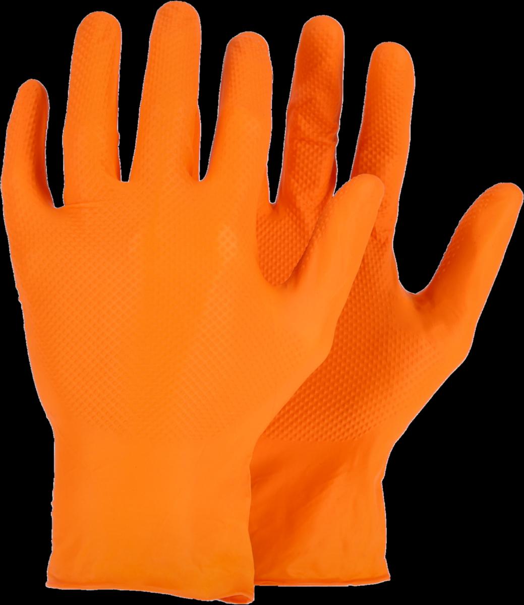 Engångshandske Tegera 84514 - ENGÅNGSHANDSKE TEGERA 84514 CHEMFORCE ORANGE STL 7