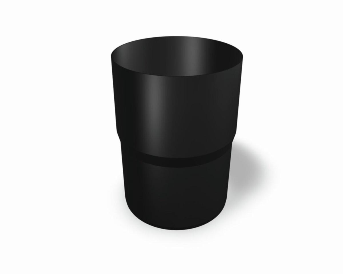 Pipe Connection 80 Alu, Prefa - PIPE SLEEVE ALU P.10 80 BLACK NR 03 PREFA