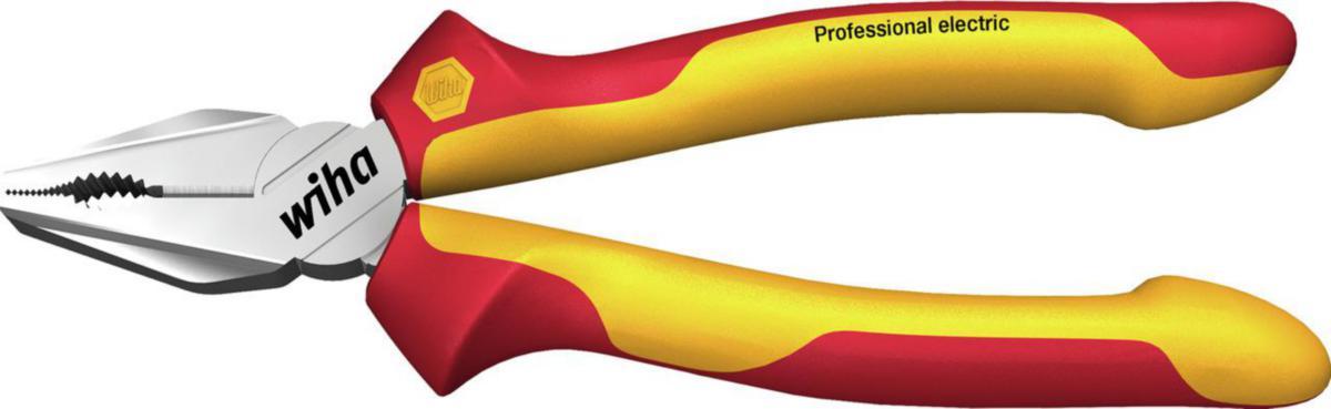 Kombinationstång Wiha Professional VDE med DynamicJoint® och OptiGrip - KOMBITÅNG WIHA VDE 180MM ÖPPNINGSFJÄDER TILL/FRÅN 1000V