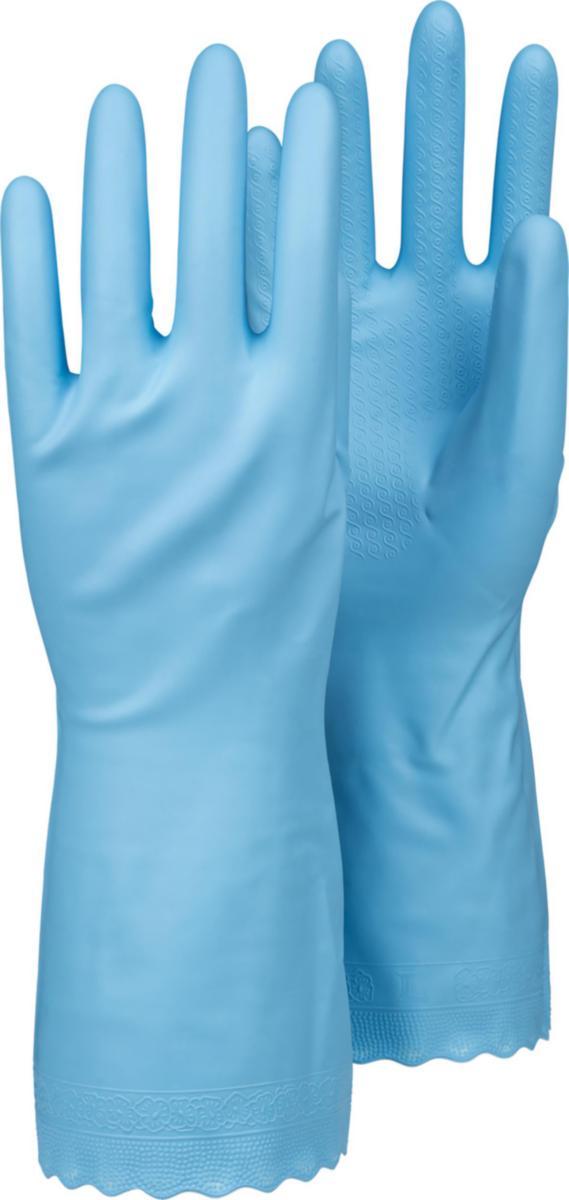 Kemskyddshandske Tegera 8180A - HANDSKE TEGERA 8180A PVC 0.55MM FLOCKFODRAD BLÅ STL 10