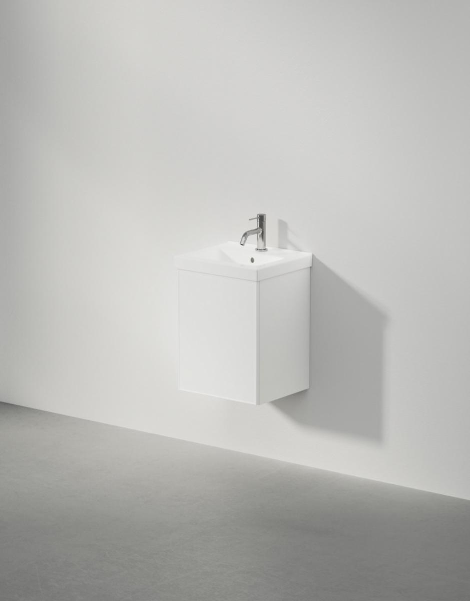 Tvättställsskåp VISKAN Shade 40, INR - INR KOMMOD VISKAN SHADE 40 PREMIUM WHITE, 1 LUCKA VÄNSTER
