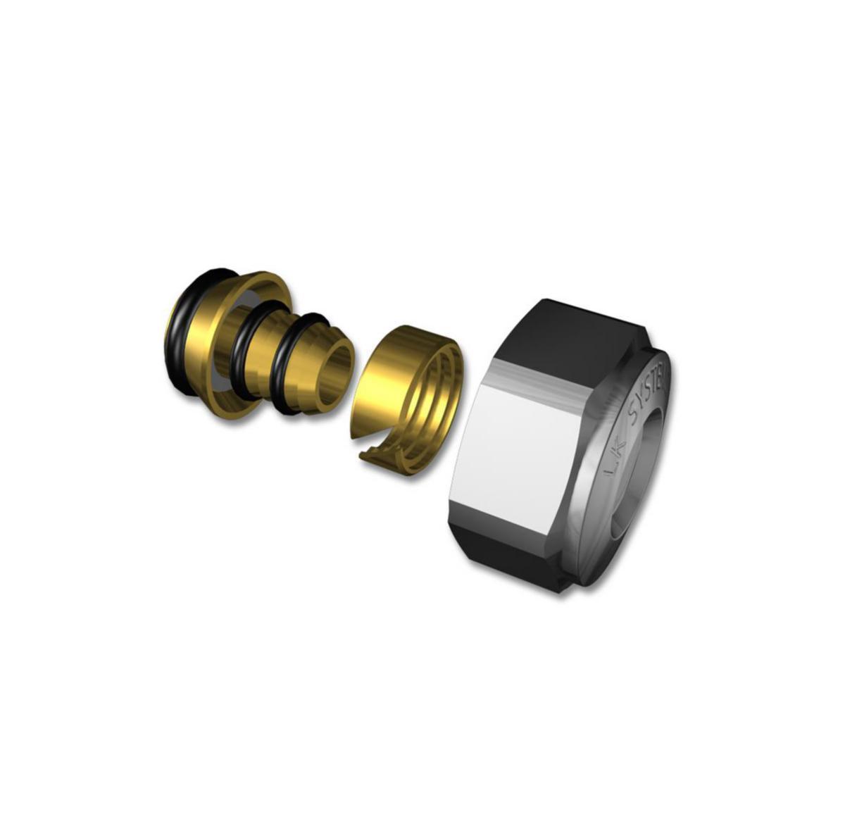 Anslutningskoppling, PePEX-Uponor. LK - LK ANSLUTNINGSKOPPLING PEPEX-UPONOR 17X2.0MMXGE20