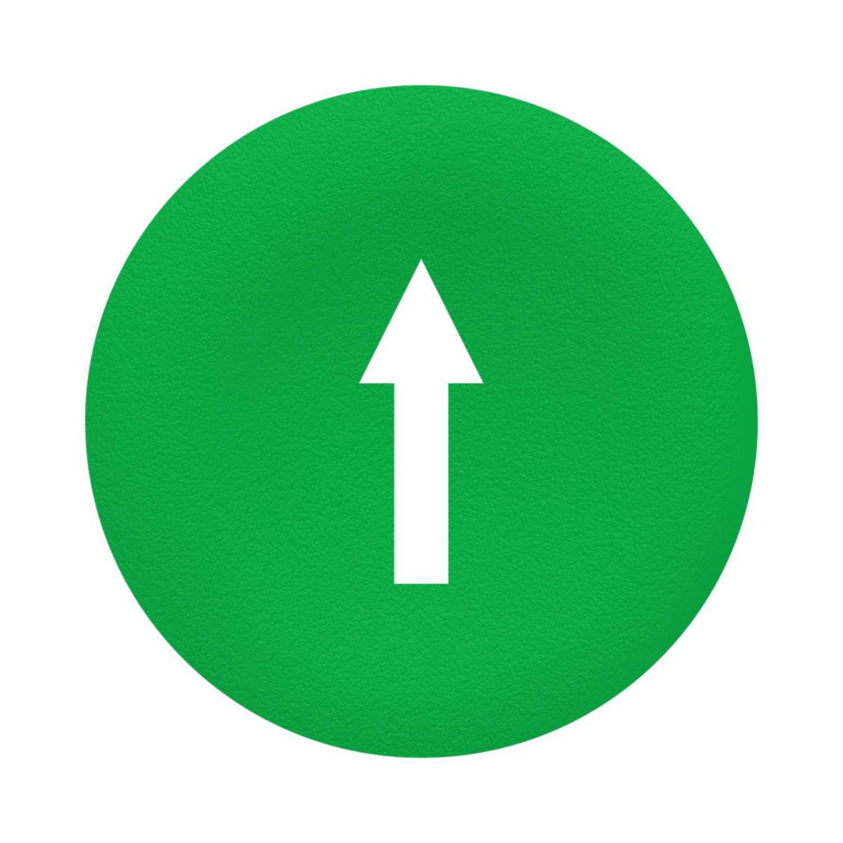 Tryckplattor ZBA - TRYCKPLATTA GRÖN VIT PIL ZBA7335