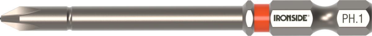 Bits Ironside for Phillips cross slot, long - IRONSIDE PH1 BITS 2-PACK LENGTH 75MM 201675