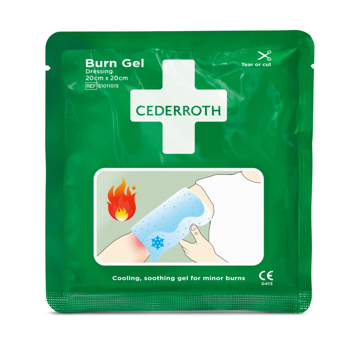 Brannskadekompress Cederroth Burn Gel - BURN GEL DRESSING 20 X 20 CM REFILL TO CEDERROTH BURN KIT