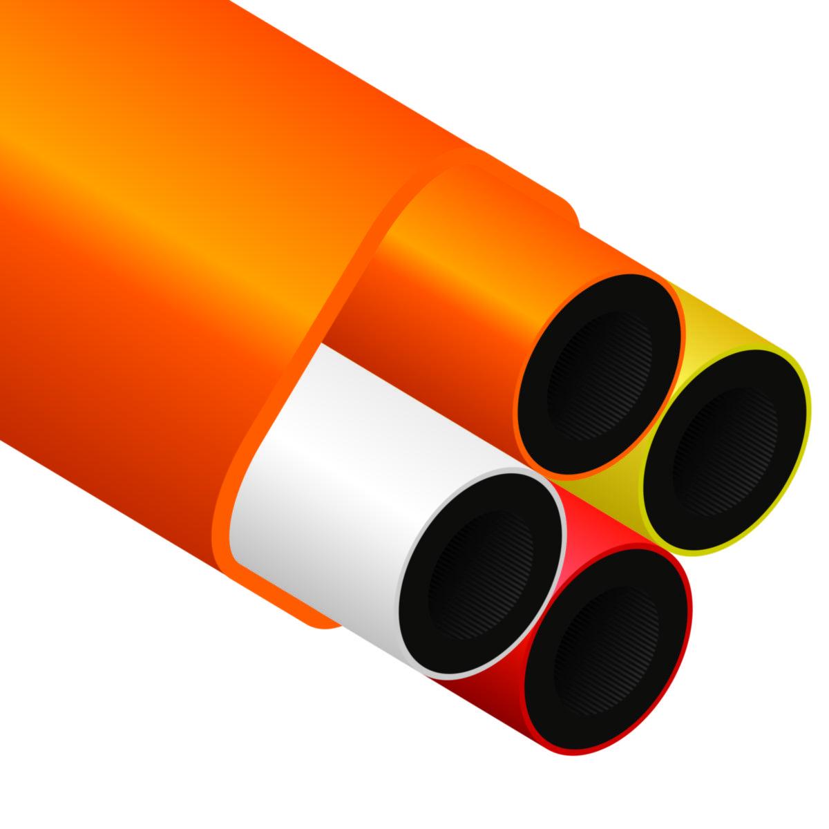 Mikrodukt DB4 4x14/10 LF - LF OPTORÖR 4X14/10 OR 1000M 