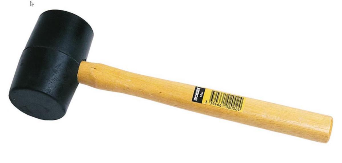 Rubber mallet Ironside - RUBBER MALLET IRONSIDE 16OZ WOOD HANDLE 102002