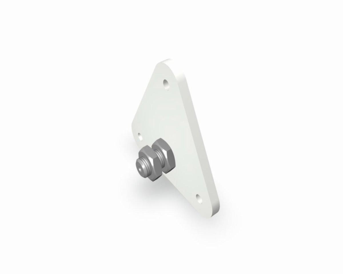 Wall Mounting Plate Alu, Prefa - WALL MOUNT ALU P.10 PREFAWHITE NR 10 PREFA