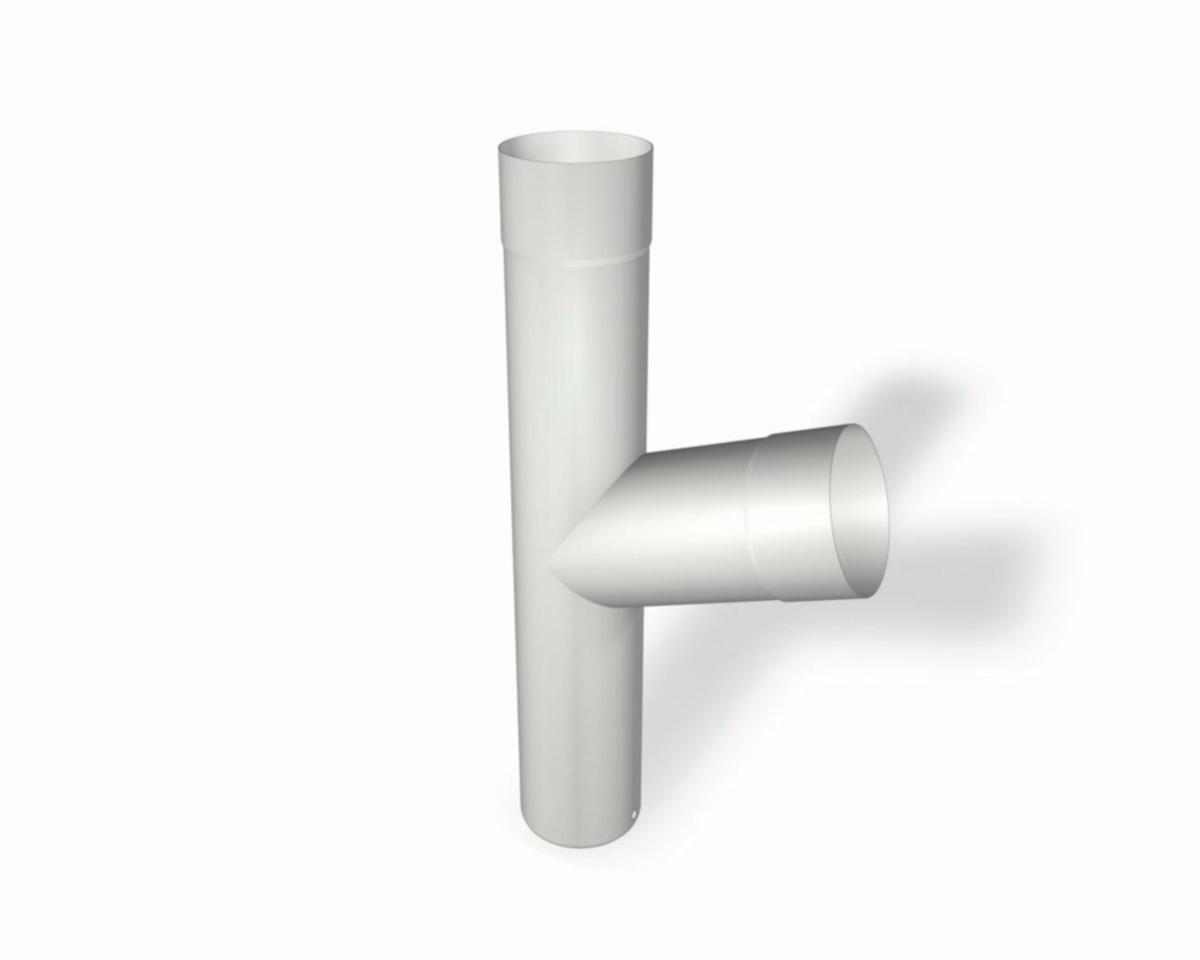 Branch Pipe 80 Alu, Prefa - BRANCH ALU P.10 80 PREFAWHITE NR 10 PREFA