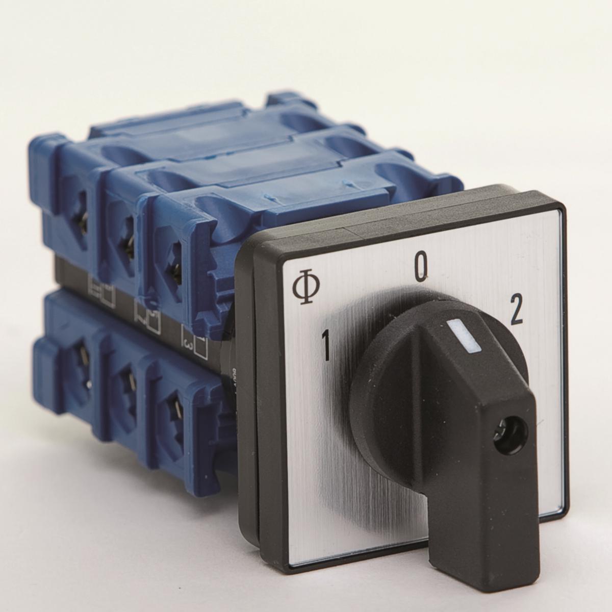 Omkopplare med nolläge 1-0-2 - OMKOPPLARE 1-0-2 3-POL 20A 5-H CH10.A212.E-V