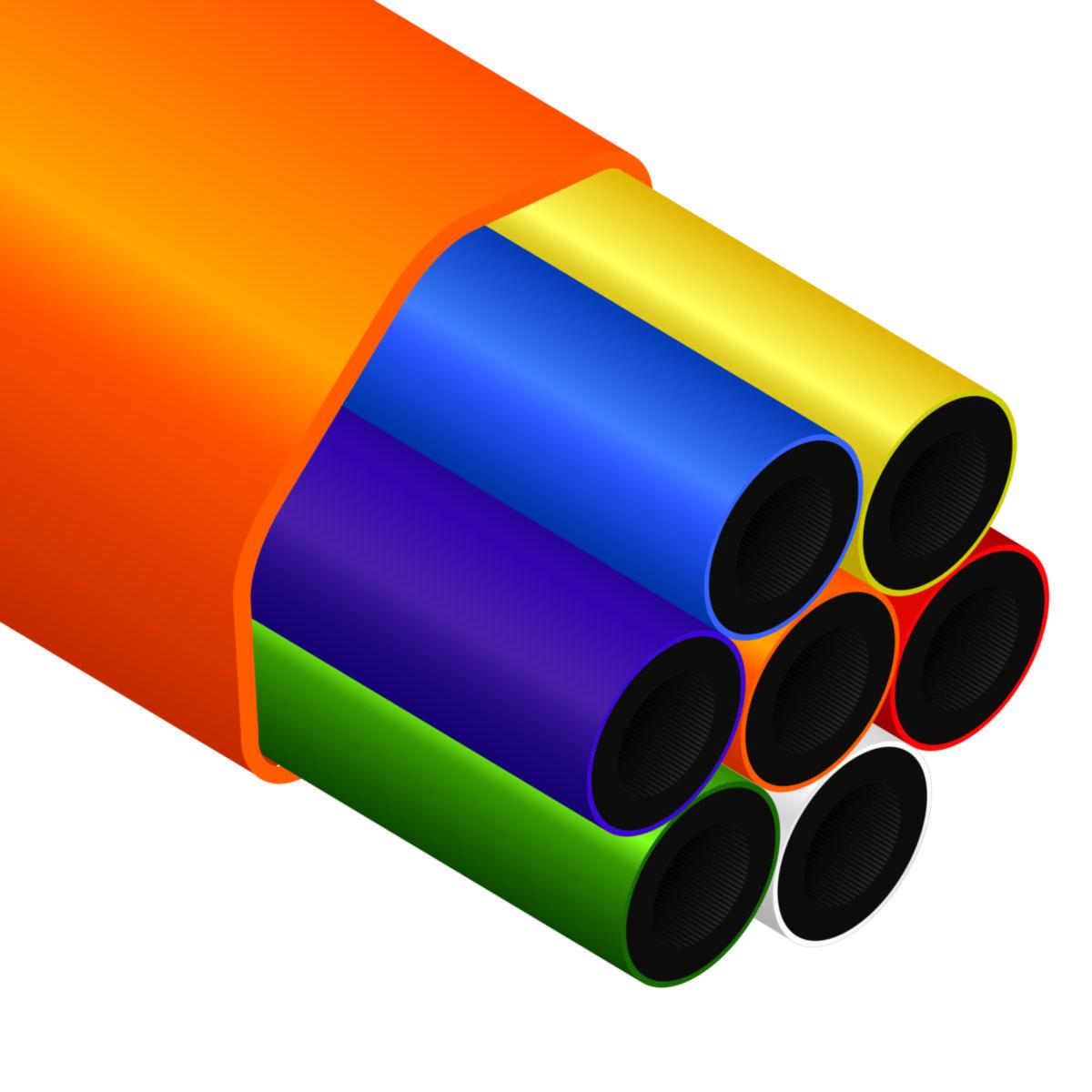 Mikrodukt DB7 7x14/10 LF - LF OPTORÖR 7X14/10 OR 1000M 