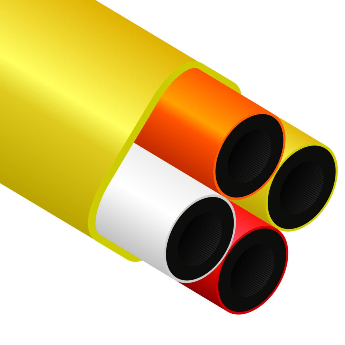 Mikrodukt DB4 4x14/10 LF - LF OPTORÖR 4X14/10 GU 1000M