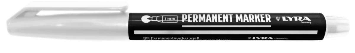 Märkpenna Lyra Mark & Sign - MÄRKPENNA LYRA MARK & SIGN PERMANENT 1 MM VIT