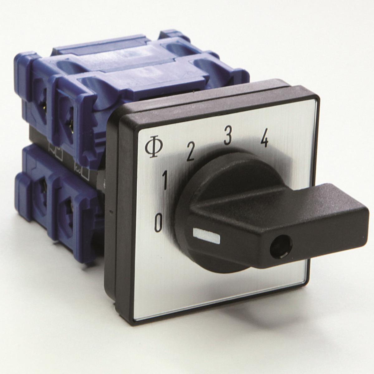 Stegställare med nolläge, 4-steg, 0-1-2-3-4 - STEGSTÄLL 0-1-2-3-4 1-P 20A 5- CH10.A242.E-V