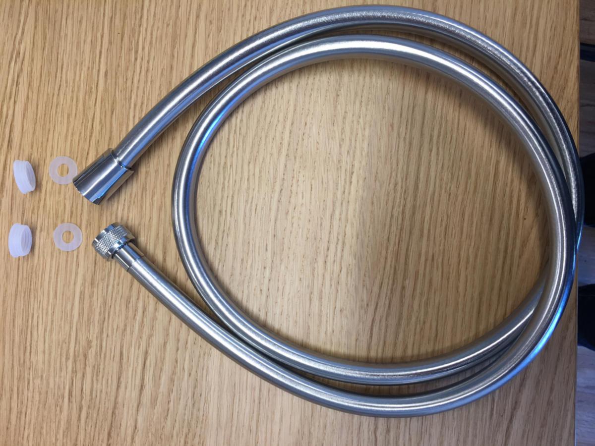 Duschslang, Arrow - ARROW DUSCHSLANG 1,5M SILVER G15, 1 KONISK/1 RUND MUTTER