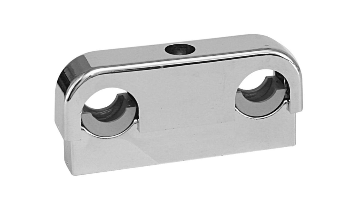 Plastic clamp type Falu Original, Double - PIPE CLAMP DOUBLE FKR 12-22MM M INSERT PKG 16505