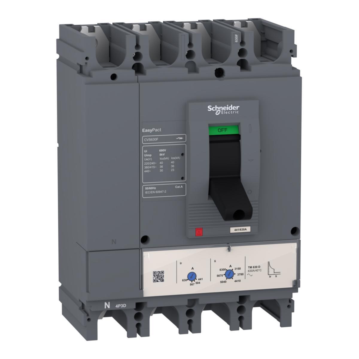 Effektbrytare, EasyPact TM - MCCB CVS400F TM400D 4P4D LV540312