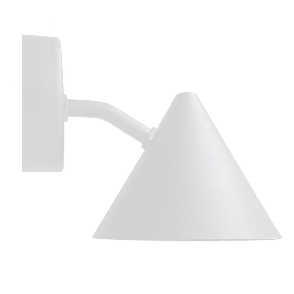 Väggarmatur Tratt Micro exklusive ljuskälla, IP23, med snabbkopplingsplint - VÄGG TRATT MICRO VIT