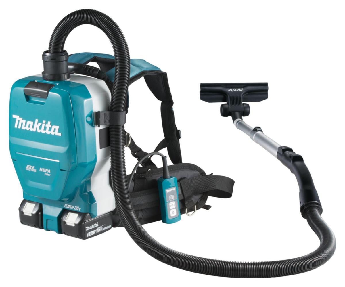 Ryggdammsugare Makita DVC261ZX11 SOLO - RYGGDAMMSUGARE MAKITA 2X18V DVC261ZX11 HEPA BRUSCHLES SOLO
