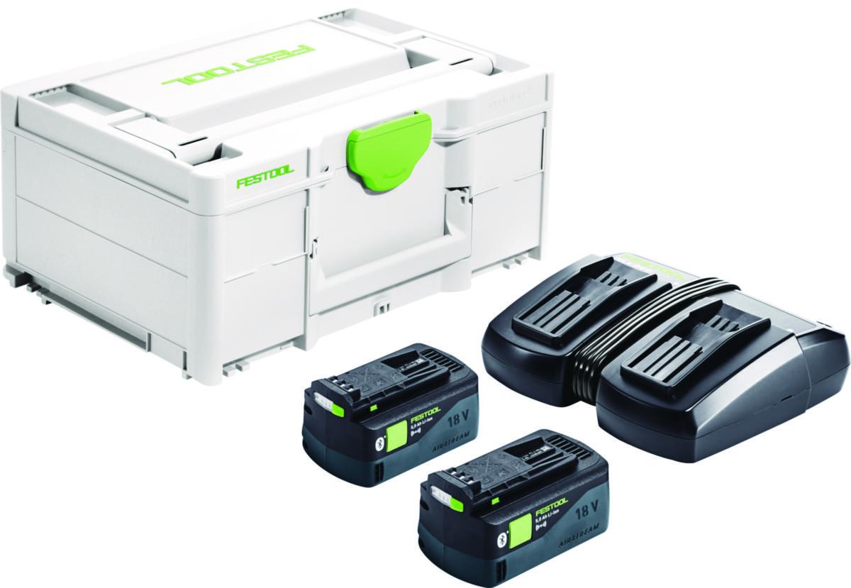Laddpaket Festool SYS 18V 2x5,0/TCL 6 DUO - LADDPAKET FESTOOL 2X5,0/DUO SYS 18V 2X5,0/TCL 6 DUO