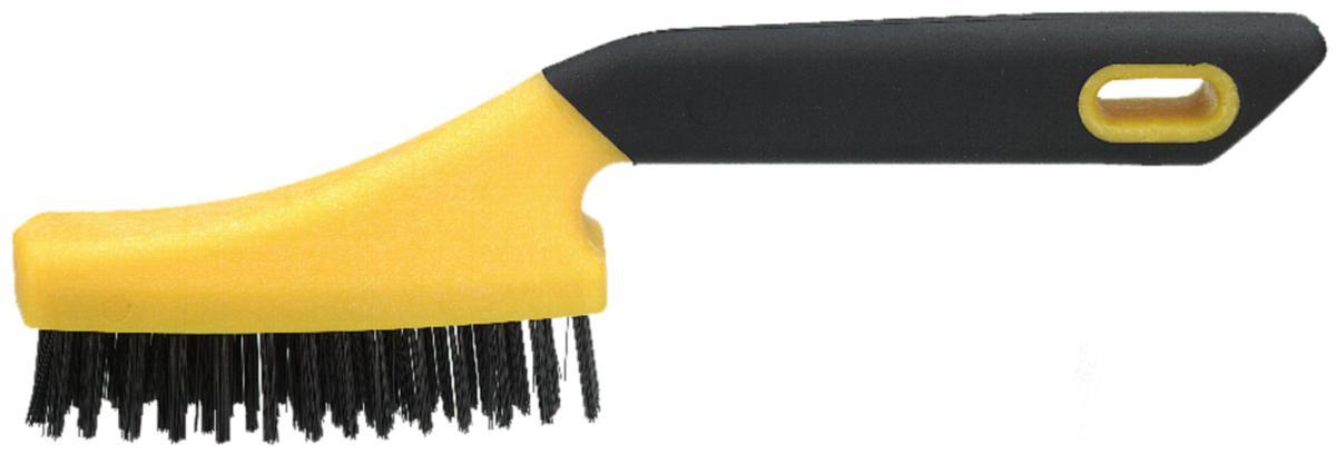 Steel brush Osborn Rubber Ergo - HAND WIRE BRUSH OSBORN 1-ROW ERGO RUBBER SHAFT
