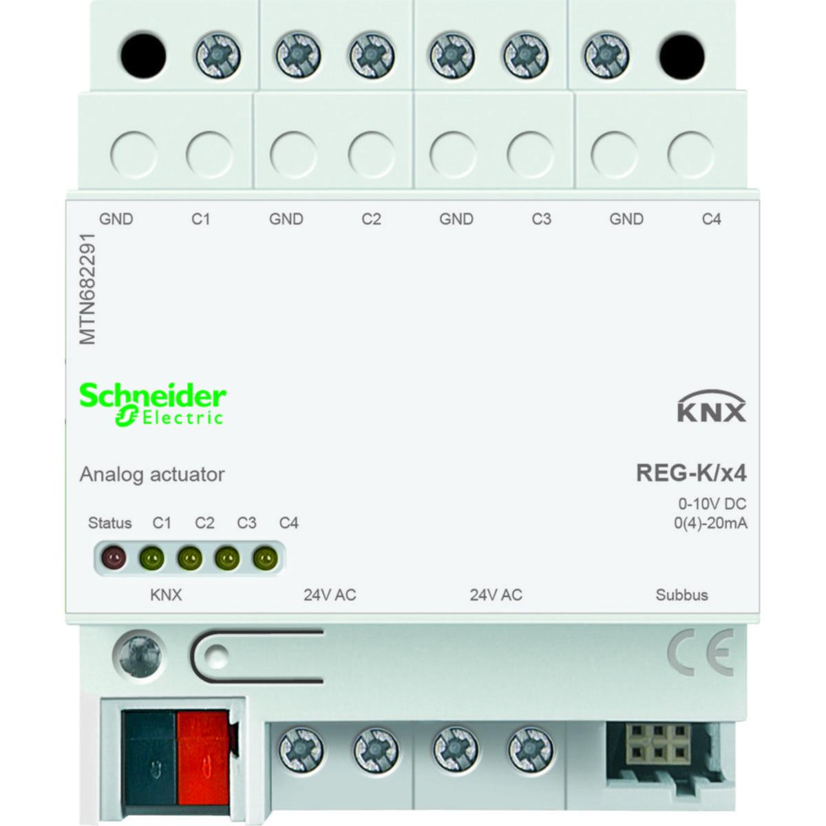 Analogaktor, KNX Schneider - ANALOGAKTOR 4-K GRUNDENH DIN KNX