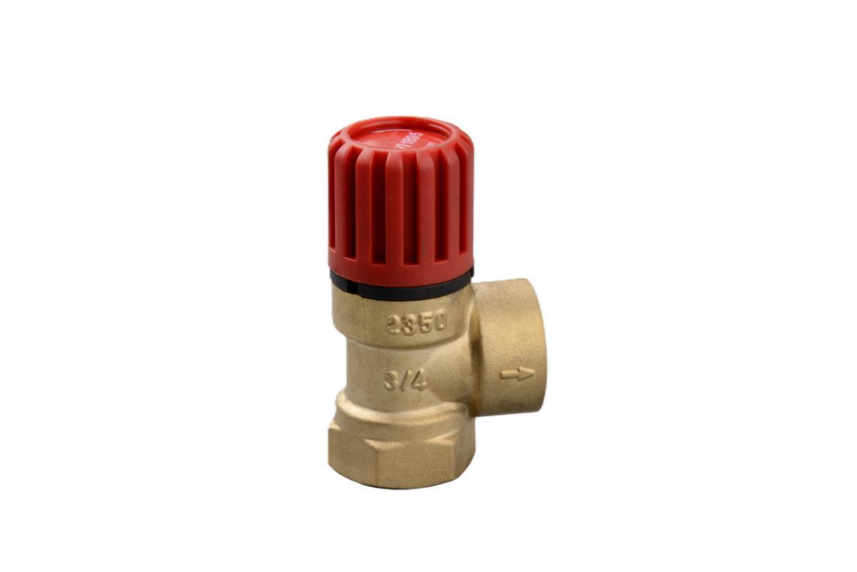 Safety valve AVI 1895-S for heating and cooling G20xG20 - Safety valve G3/4xG3/4" 2,5bar/-10°C-+120°C